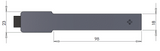 Three-Axis USB Magnetometer Probe with Software (SpinMeter-3D)